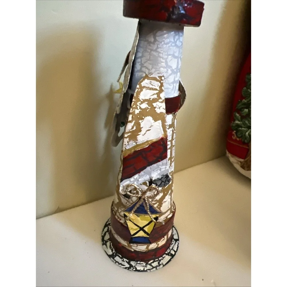 Nautical‎ Beach Sailor  Christmas Ornaments Lot Of 16 And Santa Lighthouse